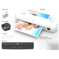 Máquina De Laminado De Escritorio A4 Con Cortadora De Papel Sistema De 2 Rodillos Calor Y Frío Ancho Máximo 9 Pulgadas - details 9