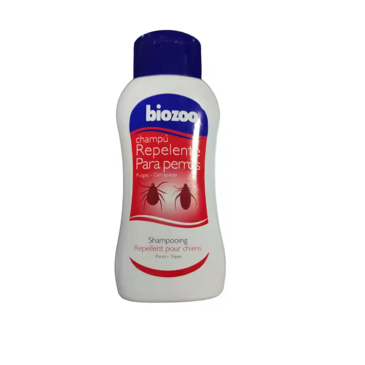 Champú repelente para perros eficaz contra pulgas y garrapatas Biozoo 250ml - 1