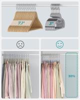 20 Perches de plástico, Aperture en forma de U, antideslizante, que ahorra Espacio, Ganchogiratorio de 360 ° - details 3