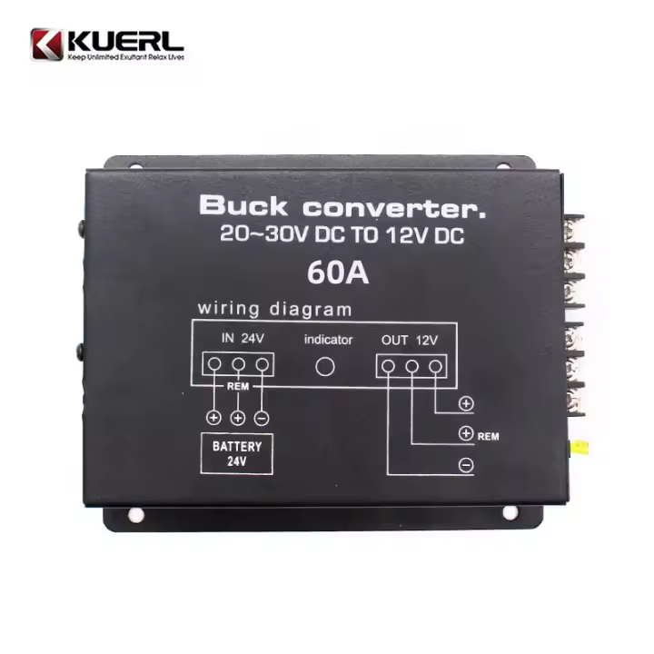 Convertidor De Voltaje Automotriz 24V a 12V 60A~100A Regulador De Tensión Para Coche Inversor De Audio De Coche Protección Contra Sobrecorriente Y Sobretensión - 1