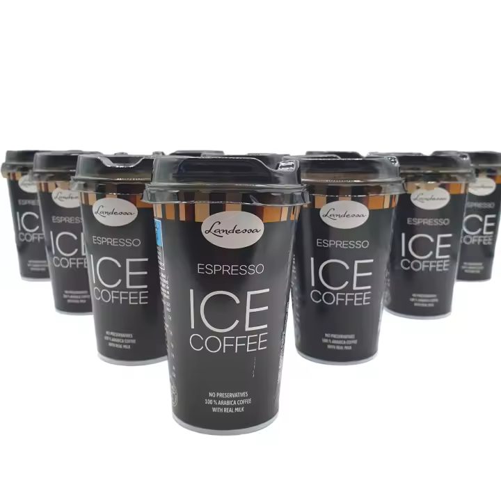 Café Frío Listo para Tomar - CapuChino - Latte Machiatto - Pack de Vasos de Café Espresso Listo para Beber – 10 Vasos x 220 ml - Landessa - 1