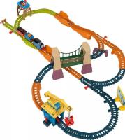 Thomas Friends Un Puente a Sodor ,Juego de tren y vías Adventures with Thomas & Brake Car Bruno Mattel HTG38 - details 1