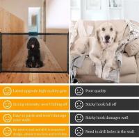 Puerta De Seguridad De Malla Sin Perforar Plegable Para Escaleras/Cocina/ Puertas Valla Infantil Con Sistema De Cierre Con Gancho Para Mascotas - details 1