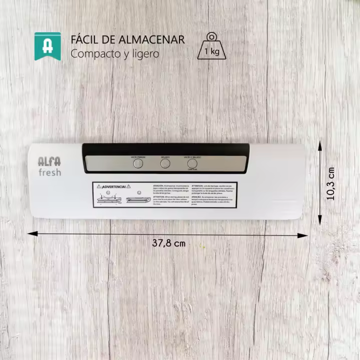 Envasadora al vacío Alfa Fresh Velocidad de succión 4L/min - 1
