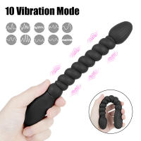 Vibrador Anal Doble Motor Con 10 Velocidades Juguetes Sexuales Para Hombres Y Mujeres Plugs De Anal Estimulador Prostate Massajeador De Silicona 20x2x2cm - details 5