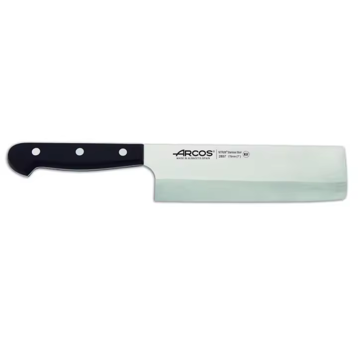 Cuchillo Usuba Arcos Universal 289704 de Acero Nitrum, con Mango de Polioximetileno y hoja de 17.5 cm en estuche - 1