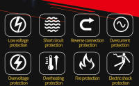 Kit De Herramientas De Carga Rápida OBDIICAT-K12 12V 24V Para Baterías De Coche Inteligentes Tipo AGM GEL WET Y Ácido Plomo Recargable AC 110V-240V - details 2