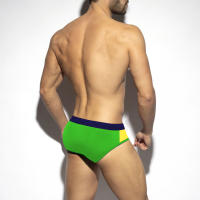 Bragas De Natación Para Hombre Briefs De Playa Deporte Acuático Estilo Sexy Con Palabras De La Bandera Y Copa Word Cup Material Poliéster Y Spandex - details 32