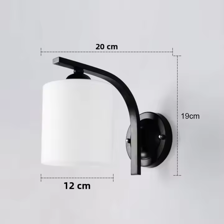 Lámpara De Pared E27 Sconce Retro De Hierro Para Decoración De Sala De Estar Y Dormitorio Iluminación Nórdica Con Interruptor Luz De Pared Interior - 1