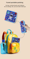 Libro De Dibujo Y Escritura Para Niños Tablero Negro Limpiable Reutilizable Portátil Fácil De Almacenar Con 12 Bolígrafos Juguetes Para Niños - details 41