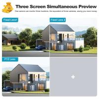 Cámara De Seguridad Solar WiFi Exterior Con Lente De 3 Enlaces Zoom 10X Vigilancia CCTV IP Para Hogar Inteligente Protección Video - details 7