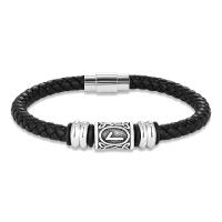 Pulsera Vikinga Vintage Con Runas Para Hombres Y Mujeres Hecha a Mano En Cuero Con 24 Runas Nórdicas Pulsera Escandinava De Amuleto Para Parejas Regalos - details 26