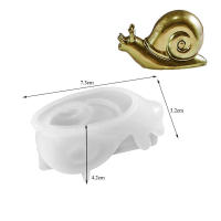 Molde De Silicona 3D Pequeño Con Animales Para Decoración De Escritorio Y Resina Epoxy Molde Para Ornamento De Habitación DIY Molde De Rana Lagarto Caracol - details 6