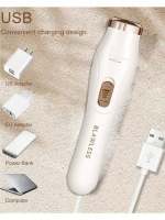 Afeitadora Eléctrica Recargable Para Mujer Trimmer De Pelo Facial Y Bikini Máquina De Eliminación De Pelo Rasador Cordless Para Piernas - details 2