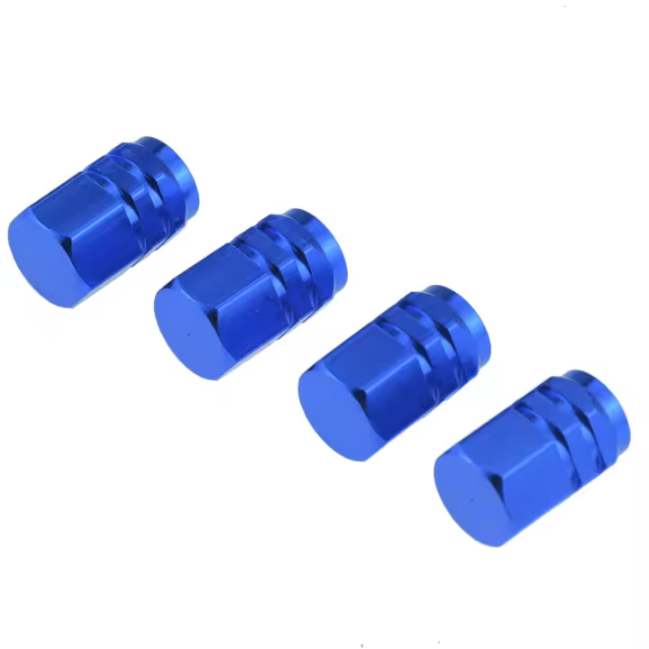 4pcs/lot Cubiertas De Válvulas De Neumáticos De Aluminio Antirrobo Para Coche Accesorios De Automóvil Cubierta Airtight Para Ruedas Y Neumáticos - 1