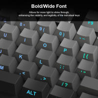 Keycaps De PBT Para Teclado Mecánico Gradient Gris Retroiluminado Compatible Con Switch MX 133 Teclas Altura Original - details 5