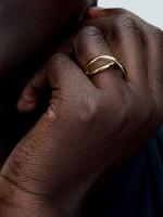 Pandora - Anillo Infinite de Forma Orgánica - Baño de Oro de 14K - details 1
