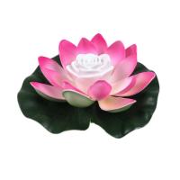 Lámpara De Loto Flotante Artificial LED 18cm Luz Nocturna Para Jardín Piscina Estanque Fuente Decorativa Ahorro De Energía Impermeable - details 12