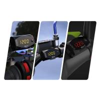 Medidor De Voltaje Para Motocicleta Y Coche 6V-30V 3 En 1 Termómetro Cronómetro Impermeable IP67 Prueba De Batería Medidor De Tiempo Digital - details 20