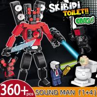 Bloques De Construcción Skibidi Mutant Titan Con Cámara Y Altavoz Juguetes Para Niños Modelo De Hombre TV Toilette Bloques Pequeños Compatible Con Lego ABS Sin Batería - details 26