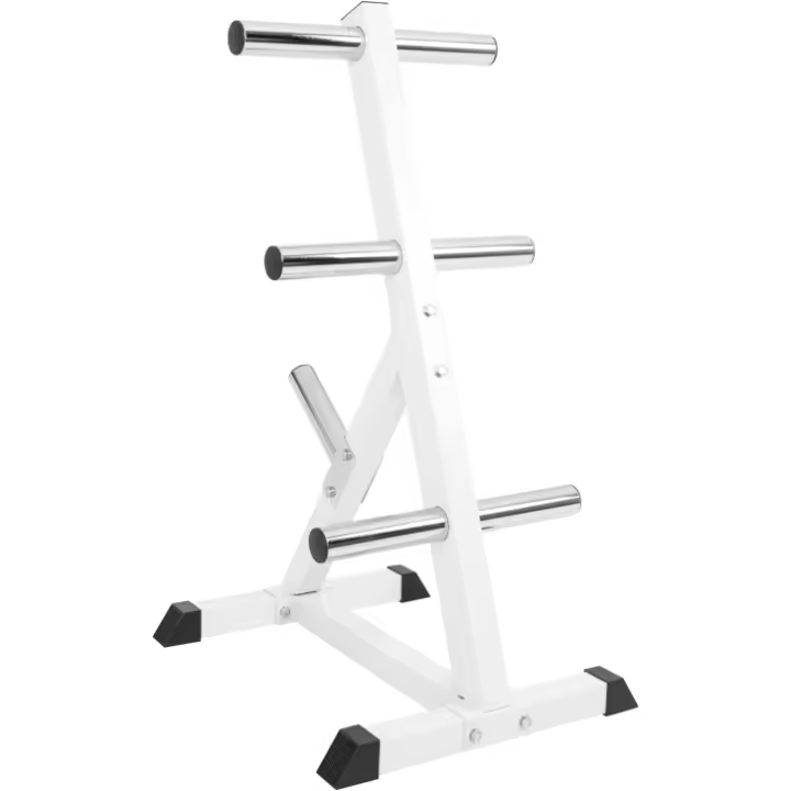 Gorilla Sports Rack de discos de pesas olímpico 4 barras 50/51 mm - 1