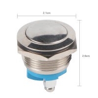 Botón De Push Para Coche Impermeable 19mmInterruptor Momentáneo De 12V Material Metálico Resistente Al Agua Para Automóviles - details 4