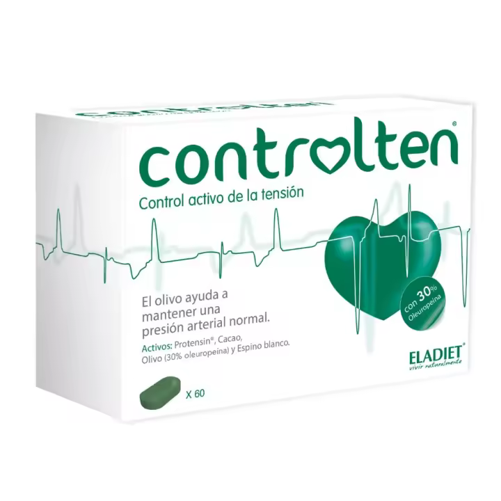 Eladiet CONTROLTEN - Comprimidos para Presión Arterial - 60 Unidades - 1