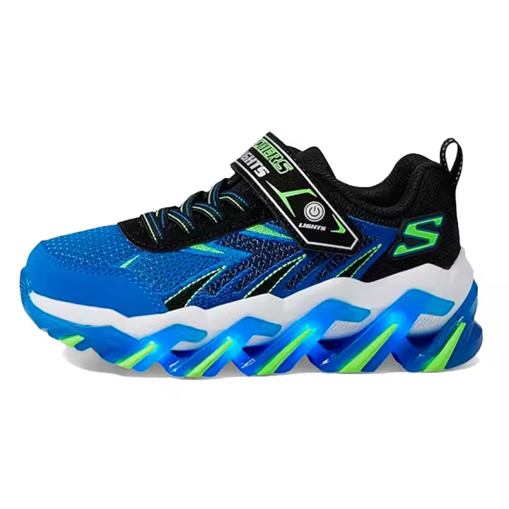 Zapatilla NIÑO Skechers MEGA-SURGE  400165L/BBLM CIERRE CON CORDONES ELASTICOS Y VELCRO CON LUCES - 1