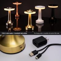 Lámpara De Mesa LED Portátil Con Sensor Táctil Luz Nocturna USB Recargable Con 3 Niveles De Brillo Para Lectura Y Decoración - details 4