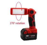 Lámpara De Trabajo LED Super Brillante Milwaukee 270 Grados Rotación M18 14.4-20V Iluminación Exterior Para Camping Emergencias Inundaciones Luz De Emergencia - details 1