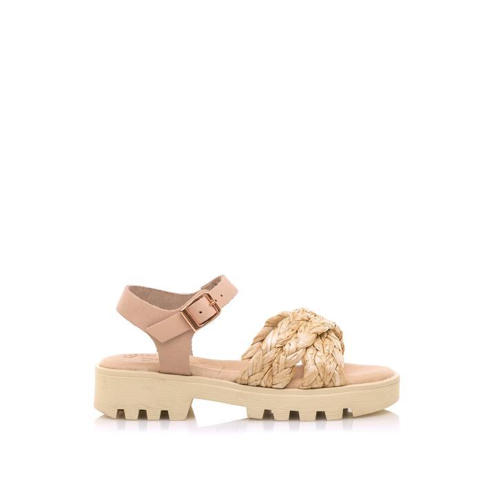 MTNG Collection 51071, Sandalia Con Pulsera Mujer, Beige (Antil Cuero C35921), 41 EU