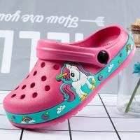 Nuevos Zapatos De Jardín Para Niños Con Diseño De Unicornio Y Dinosaurio Sandalias Planas De Playa Antideslizantes Transpirables Para Verano Talla Ajustable Para Edad 3-6 Años - details 9