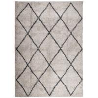 vidaXL Alfombra peluda de pelo largo moderna PAMPLONA 240x340 cm Color Antracita,  Beige,  Crema y mas Alfombras de área  Alfombra de Piso para Sala de Estar Dormitorio Habitación Salón - details 1