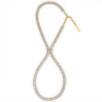 Pulsera Y Tacones Altos De Zirconia Stonefans Para Mujer Accesorios De Verano Cadena De Tenis Joyería De Boda Regalo Moda Geométrica Ajustable 30cm-46cm - details 1