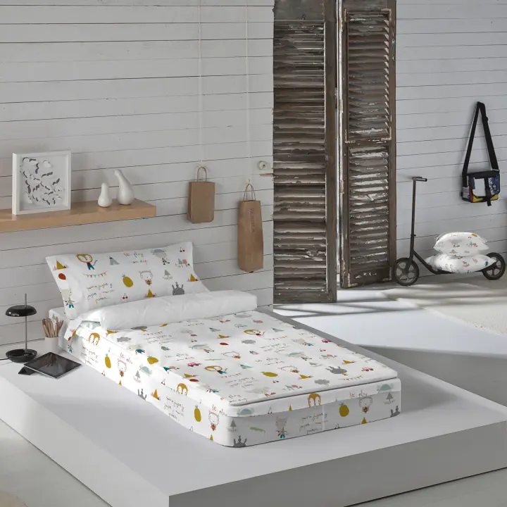 SACO NORDICO INFANTIL 100% ALGODÓN CON RELLENO JUGAR REV HACIENDO EL INDIO FABRICADO EN ESPAÑA - 1