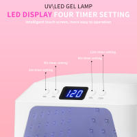 Lámpara UV Para Uñas 71 LEDs Con Espacio Amplio Secador De Uñas Con Almohadilla Para Manos Sensor Inteligente 72 W Profesional Para Manicura Y Pedicura - details 10