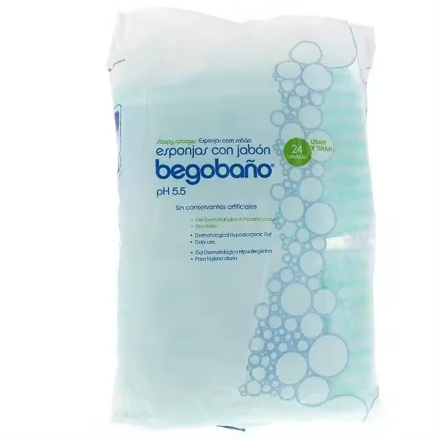 Begobaño Esponja Enjabonada Desechable 24Uds - 1