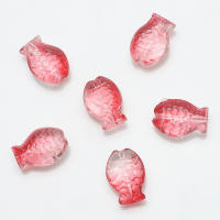 30Pcs Colgante De Vidrio Colorido Para Pulsera DIY Agujero Medio Pez Gradiente 10x14 Pulgadas Adornos De Moda Sin Metal Proveniente De China Continental - details 12