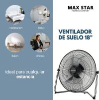 Ventilador Industrial de Suelo y Sobremesa 80W – 3 Velocidades, Aspas Metálicas 18", Parrilla Reforzada, Alto Caudal de Aire, Motor Potente y Silencioso - details 3
