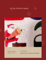 VIKAMA Tapete De Navidad De Velours Cristal Con Dibujos Animados Antideslizante Y Impermeable Para Decoración De Hogar Y Piso Adultos - details 3