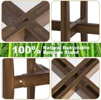 Soporte Para Plantas De Madera Sólida Ajustable Para Decoración Del Hogar Y Jardín Fácil De Montar Estantería Para Macetas De Patio - details 6
