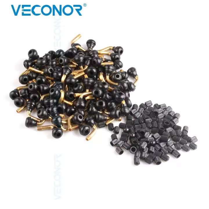 Válvulas De Neumáticos Snap-In TR412 TR413 TR414 PVR70 En Caucho Negro Corto Con Cubierta Antipolvo Para Repuesto De Rueda - 1
