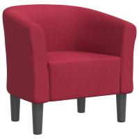 vidaXL Sillón de tela Rojo vino tinto, Marrón, Gris claro Sillon Dormitorio Sillon Comodos Silla Relax Sillón Sofá - details 0