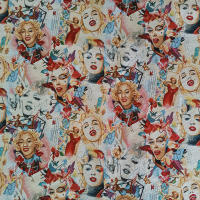 Lafabricadelastelas- Gobelino Jacquard Marilyn Monroe Hollywood. Personajes públicos , tela por metros .Tapicería, resistente, opaco, alta calidad, cortinas, cojines, colchas, bolsos. Cuadros - details 0