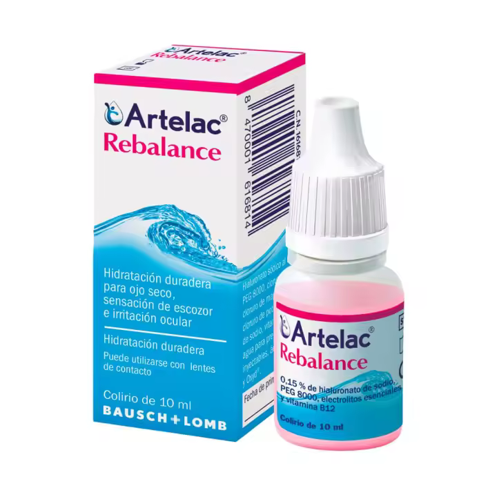 Colirio para Ojos Artelac Rebalance 10 Ml con Fórmula Suave para Hidratación Duradera - 1