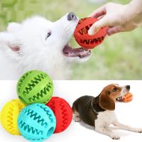 Bola De Goma Para Perros Y Gatos Juguetes Interactivos Resistentes Al Masticar Adecuado Para Pequeños Y Grandes Perros Y Puppies Limpiador De Dientes - details 0