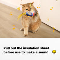 Juguete Interactivo Para Gatos HOOPET Simulación De Pájaro Con Plumas Y Peluche Accesorios Para Jugar Con Gatos Y Gatitos Juguetes De Tela Para Entretenimiento - details 1