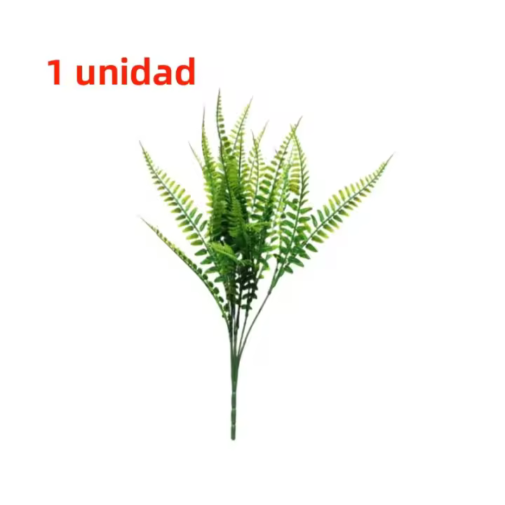 8pcs Plantas Artificiales De Ferne Persa Decoración De Habitaciones Interiores Y Jardines Falsas Hojas Verdes Ajustables Para Bodas Y Fiesta - 1