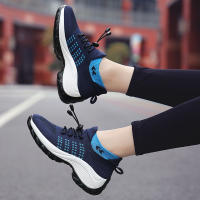 Zapatillas De Correr Para Mujer Talla Grande Otoño Invierno Calcetines Elásticos Altos Moda Transpirables Comodidad Para Exterior - details 6