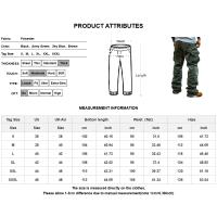 Pantalones De Corduroy Para Hombre Estilo Americano Vintage Con Multípodos Corte Relajado Calor Grueso Moda Casual De Calle - details 0